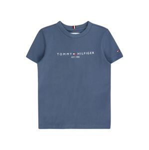 TOMMY HILFIGER Tričko 'ESSENTIAL'  zafírová / tmavomodrá / červená / biela