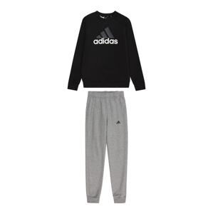 ADIDAS SPORTSWEAR Športový úbor 'Essentials'  sivá melírovaná / čierna / biela