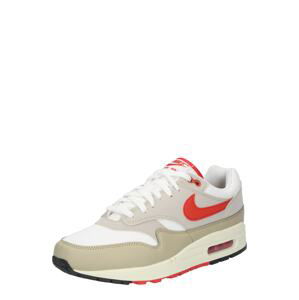 Nike Sportswear Nízke tenisky 'AIR MAX 1'  béžová / červená / biela / biela ako vlna