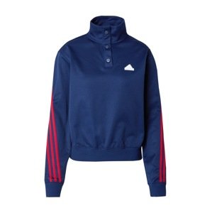 ADIDAS SPORTSWEAR Športová mikina so zipsom 'ICONIC'  námornícka modrá / červená / biela