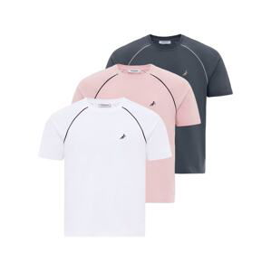 Moxx Paris Tričko  sivá / ružová / čierna / biela