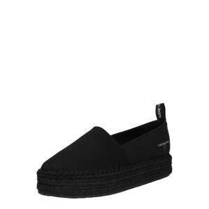 Calvin Klein Jeans Espadrilky  čierna / šedobiela