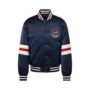 Tommy Jeans Prechodná bunda 'Varsity Explorer'  námornícka modrá / červená / biela