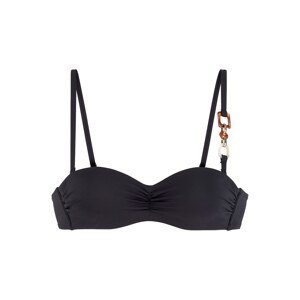 LASCANA Bikinový top 'WireBandeau-Top Yves LAS'  čierna