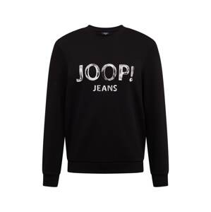 JOOP! Jeans Mikina 'Arnoldo'  čierna / biela