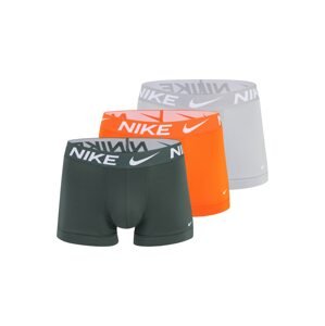 NIKE Boxerky  antracitová / svetlosivá / oranžová / biela