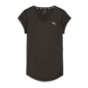PUMA Funkčné tričko 'TRAIN FAV'  čierna melírovaná / biela