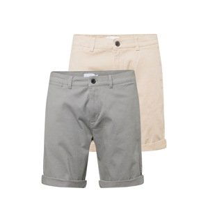 TOPMAN Chino nohavice  sivá / sivobéžová