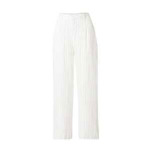 Gina Tricot Plisované nohavice 'Denise'  antracitová / prírodná biela