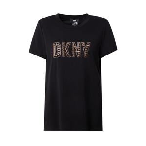 DKNY Tričko  bronzová / čierna