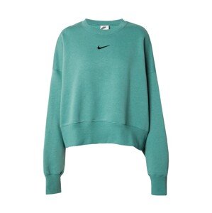 Nike Sportswear Mikina 'PHOENIX FLEECE'  smaragdová / čierna