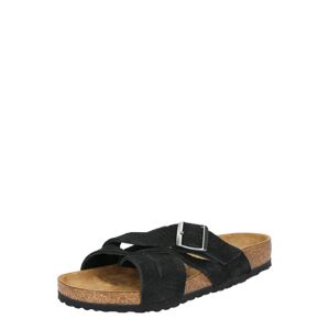 BIRKENSTOCK Šľapky 'Lugano'  čierna