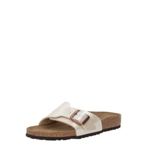 BIRKENSTOCK Šľapky 'Catalina'  zlatá / biela