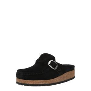 BIRKENSTOCK Dreváky 'Buckley'  čierna / strieborná