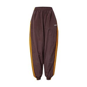 ADIDAS ORIGINALS Nohavice  čokoládová / oranžová / biela