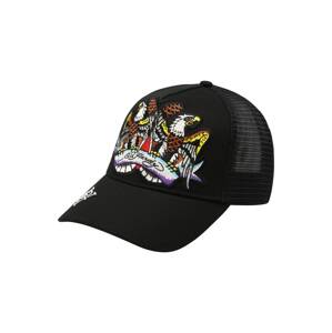 Ed Hardy Čiapka 'EAGLE CRYSTAL ROCK'  žltá / svetlofialová / čierna / biela