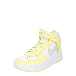 Nike Sportswear Členkové tenisky 'Dunk High Up'  citrónová žltá / pastelovo žltá / svetlosivá / biela