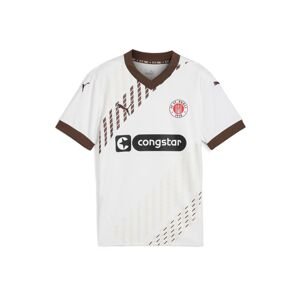 PUMA Funkčné tričko 'FC St. Pauli 24/25'  hnedá / ohnivo červená / čierna / biela