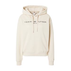 TOMMY HILFIGER Mikina  svetlobéžová / námornícka modrá / červená / čierna