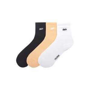 Pull&Bear Ponožky  broskyňová / čierna / biela