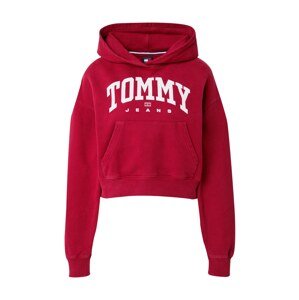 Tommy Jeans Mikina  grenadínová / biela