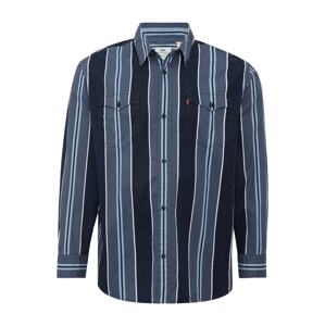 Levi's® Big & Tall Košeľa 'Relaxed Fit Western Shirt '  námornícka modrá / opálová / svetlomodrá / biela