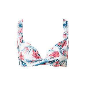 Hunkemöller Bikinový top 'Vintage'  modrá / ružová / biela