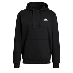 ADIDAS SPORTSWEAR Športová mikina 'Essentials Fleece'  čierna / biela