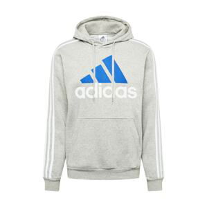 ADIDAS SPORTSWEAR Športová mikina  modrá / sivá melírovaná / biela