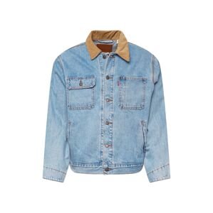 LEVI'S Prechodná bunda 'SUNSET TRUCKER LIGHT INDIGO - WORN IN'  farba ťavej srsti / modrá denim