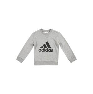 ADIDAS SPORTSWEAR Športová mikina 'Essentials'  sivá melírovaná / čierna