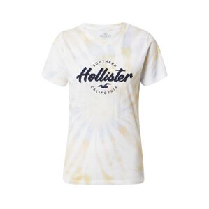 HOLLISTER Tričko  pastelovo modrá / svetlomodrá / tmavomodrá / žltá