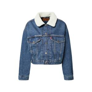 LEVI'S ® Prechodná bunda 'Cropped Loose Sherpa'  modrá / biela