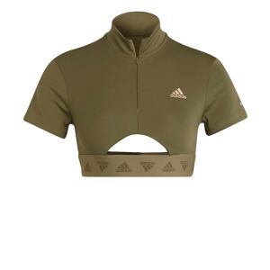 ADIDAS SPORTSWEAR Funkčné tričko  olivová / ružová