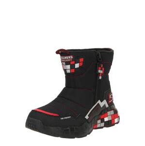 Skechers Kids Snehule  červená / čierna / strieborná / biela