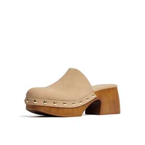 Bershka Papuče  béžová / hnedá