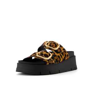 Bershka Papuče  hnedá / pueblo / čierna