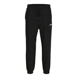 JACK & JONES Nohavice 'JPSTKane Caleb'  tmavosivá / čierna / biela
