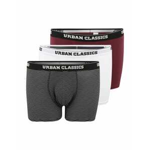 Urban Classics Boxerky  hnedá / čierna / biela