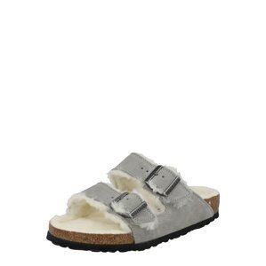 BIRKENSTOCK Šľapky 'Arizona'  sivá / biela