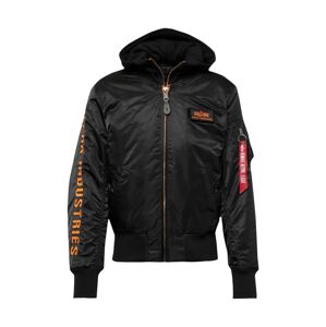 ALPHA INDUSTRIES Prechodná bunda 'MA-1'  oranžová / čierna