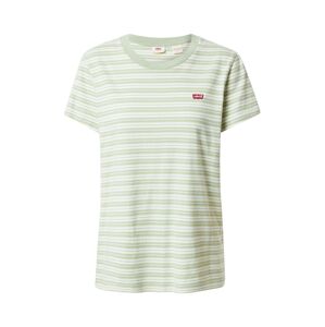 LEVI'S Tričko 'PERFECT TEE GREENS'  jablková / biela