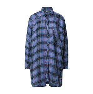 BDG Urban Outfitters Košeľové šaty 'ASHLEY'  námornícka modrá / modrosivá / svetlomodrá