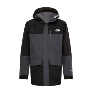 THE NORTH FACE Outdoorová bunda 'DRYZZLE'  tmavosivá / čierna