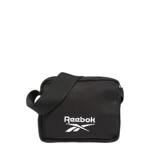 Reebok Taška cez rameno  čierna / biela