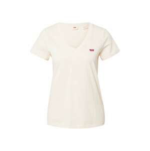 LEVI'S ® Tričko 'LSE Perfect Vneck'  červená / biela