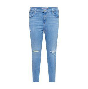 Levi's® Plus Džínsy '721 PL HI-RISE SKINNY LIGHT INDIGO - WORN IN'  modrá denim