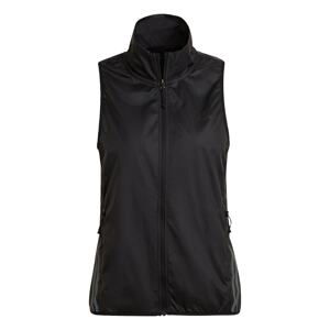 ADIDAS SPORTSWEAR Športová vesta 'Run 3-Stripes Gilet'  striebornosivá / čierna