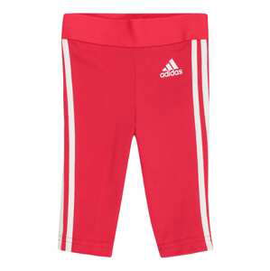 ADIDAS SPORTSWEAR Športové nohavice 'Essentials 3 Stripes'  neónovo ružová / biela