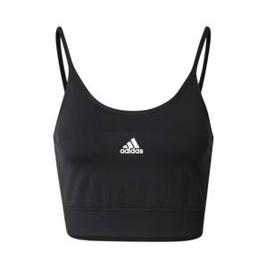 ADIDAS SPORTSWEAR Športová podprsenka 'Aero Seamless '  čierna / biela